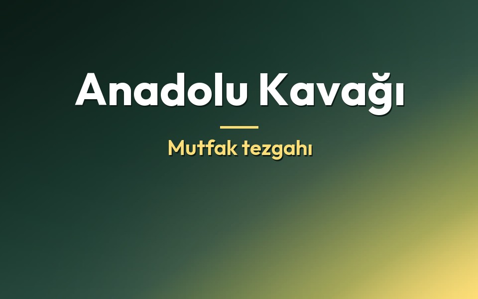 Anadolu Kavağı Mutfak tezgahı