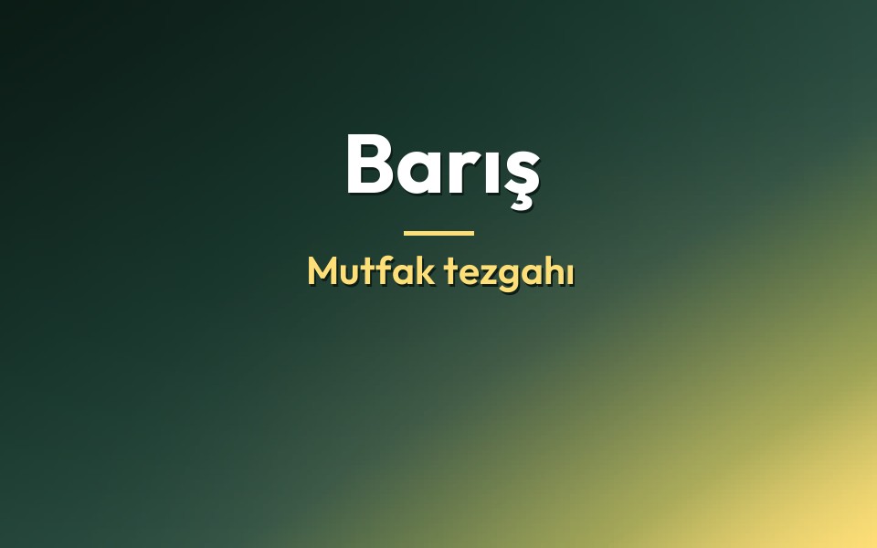 Barış Mutfak tezgahı