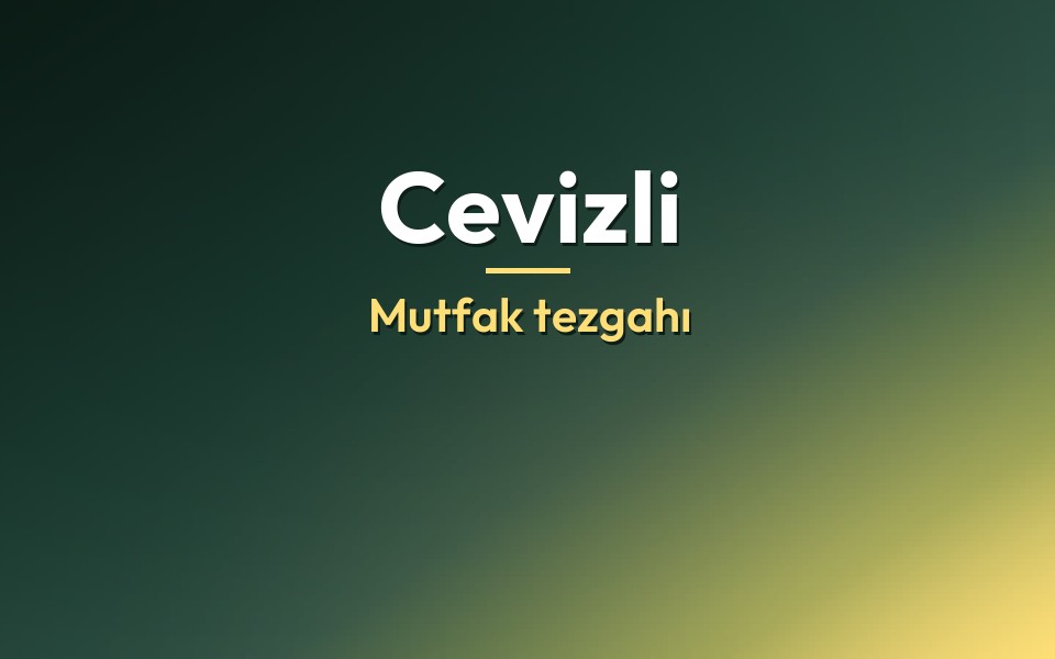 Cevizli Mutfak tezgahı