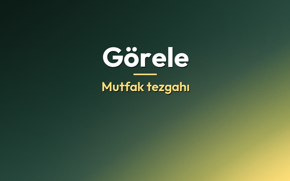 Görele Mutfak tezgahı