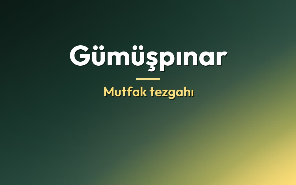 Gümüşpınar Mutfak tezgahı