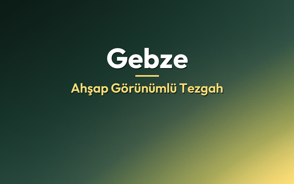 Gebze Ahşap Görünümlü Tezgah