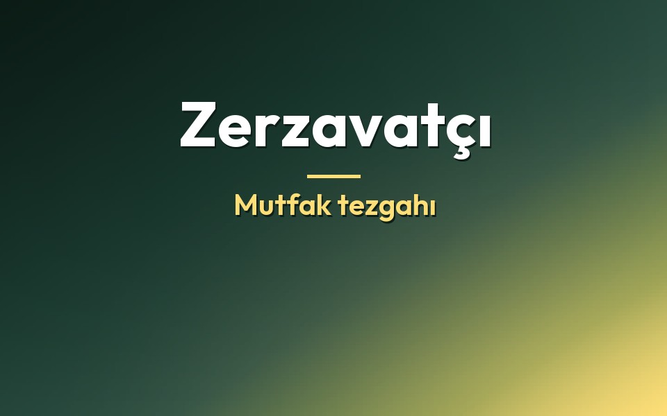 Zerzavatçı Mutfak tezgahı